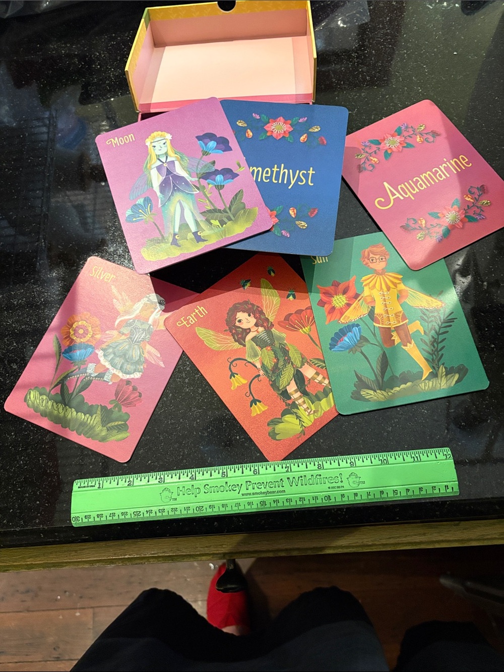 Chronicle Books Fantastical Fairies Flash Cards - Green, Pink, Yellow